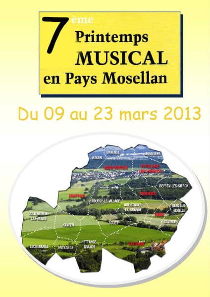 L'affiche du Printemps Musical en Pays Mosellan