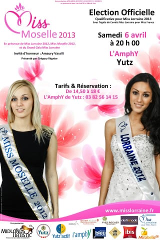Affiche de l'élection Miss Moselle 2013