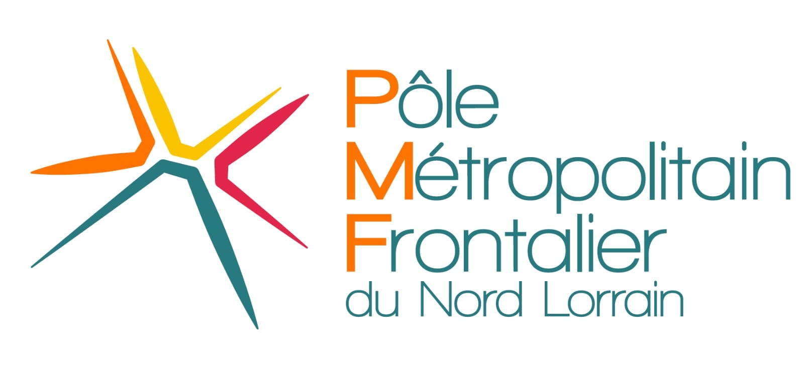 Logo du Pôle Métropolitain Frontalier du Nord Lorrain, un syndicat mixte créé le 1er janvier 2019 par 8 communautés de communes ou d'agglomération, fondatrices.