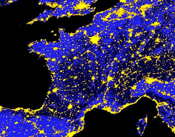 la pollution lumineuse en France