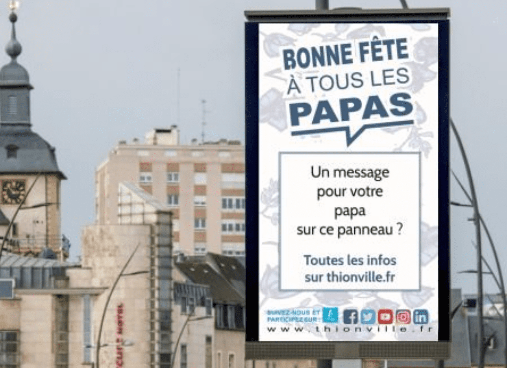 Thionville : un message personnalisé sur les panneaux lumineux pour la